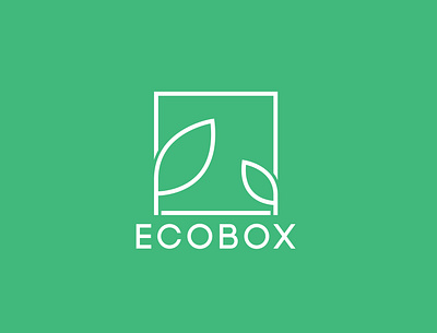 EcoBox Logo Design Template for Planting Solutions branding business company design designing graphic green identity invites leaf logo logo photography technology