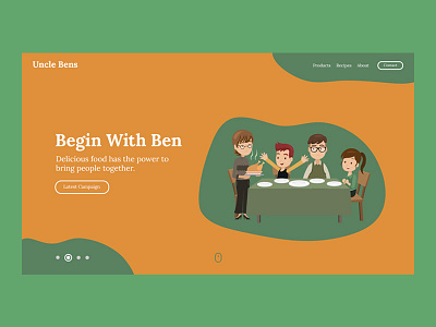 Uncle Bens Landing Page Concept business clean design flat graphicdesign minimal simple ui web webdesign webdesigner webdevelopment