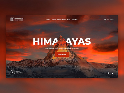 Himalayan Footsteps Concepts business clean design graphicdesign minimal simple typography ui vector webdesign webdesigner webdevelopment