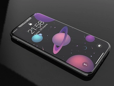 Galaxy apple background colorful design drawing graphic homescreen illustration illustrator ios ipad iphone iphone11promax minimal mockup photoshop vector texture wallpaper