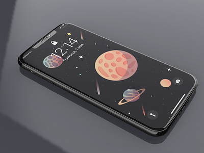 Space apple background colorful design drawing graphic homescreen illustration illustrator ios ipad iphone iphone11promax minimal mockup photoshop vector texture wallpaper