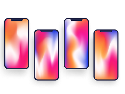 iPhone X/Xs gradients pack by Evgeniy on Dribbble
