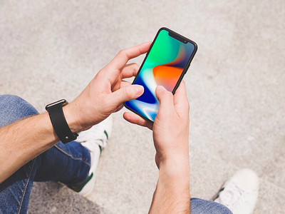 iPhone X live style colorful colors design designer gradient handcrafted ios iphone textures wallpapers