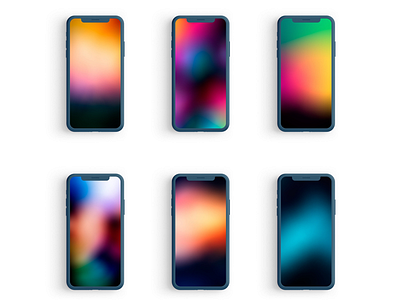 Blurred Gradient Set abstract apple art artwork background design gradient illustration ipad iphone iphonexsmax textures vector wallpapers