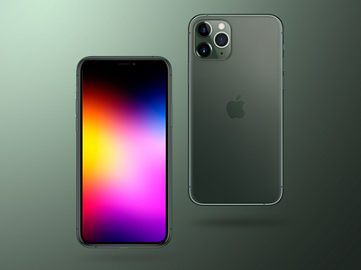 Blurry abstract apple art design gradient graphic illustration iphone11 iphone11pro iphone11promax wallpapers