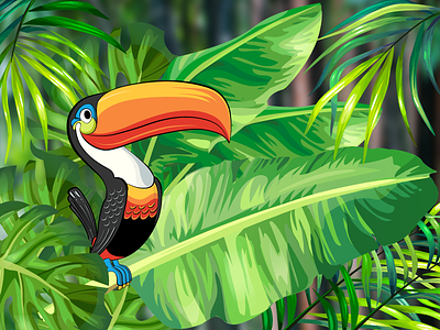 Guinness Toucans animal graphic illustration toucans tropical vector