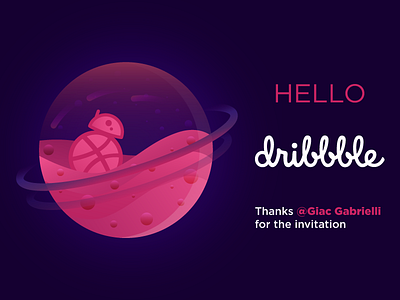 Hello dribbble 1stshot hellodribbble illustration vector