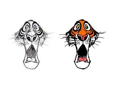 Shere Khan animal digitalpainting disney drawing graphic illustration jungle book vector