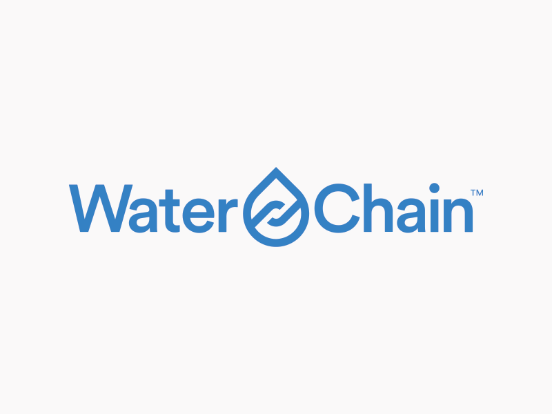 WaterChain Logo and Iconmark iconmark logo