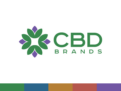 CBD Brands cbd colors flower logo