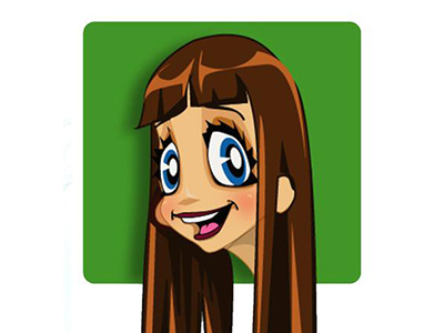 ms.lulu big eye vector illustration