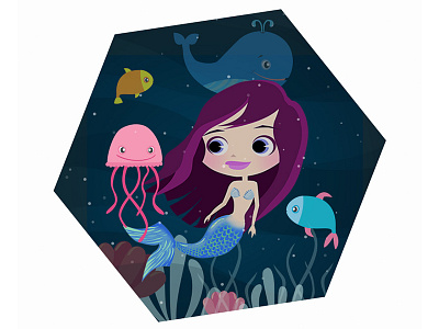little mermaid artwork characterdesign conceptart digital drawing digitalpainting game assets game design illustration