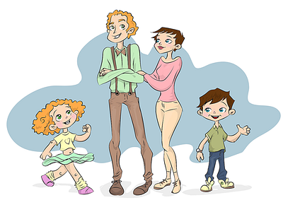 children book illustration character character design family vector illustration vectorart