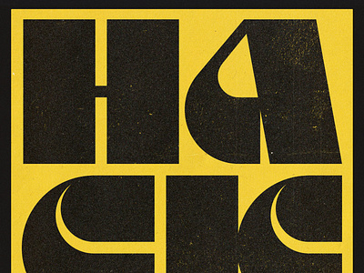 Hack design graphic logo typedesign typography