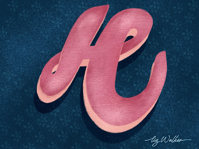 36days h 36dayoftype 36daysoftype07 design illustration lettering procreate procreate art texture typographic typography