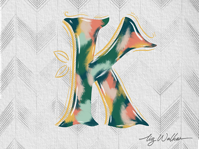 36days k 36dayoftype 36daysoftype07 design illustration lettering procreate procreate art texture typographic typography