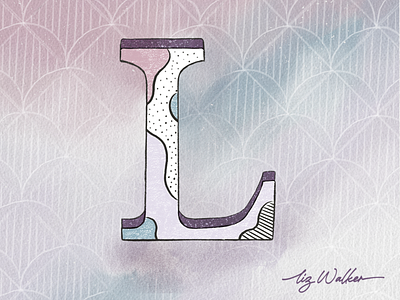 36days L 36dayoftype 36daysoftype07 design illustration lettering procreate procreate art texture typographic typography