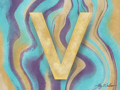 36days v 36dayoftype 36daysoftype07 design illustration lettering procreate procreate art texture typographic typography