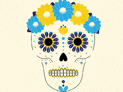 Sugar Skull floral graphic design illustration skull sugar skull vector