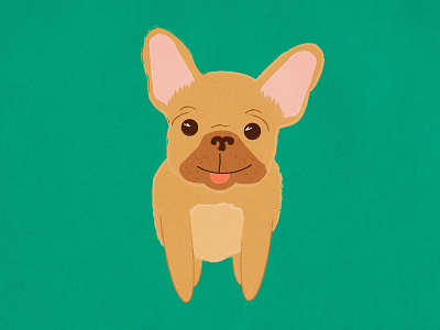 Frenchie dog french bulldog frenchie graphic design illustration pupper