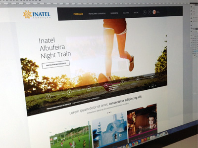 Inatel Proposta menu uidesign uxdesign web website