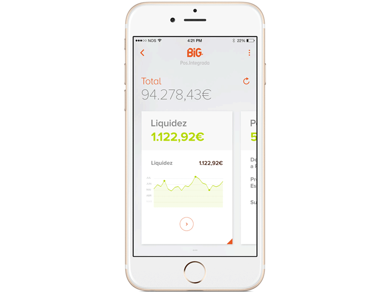 Banco BIG Portugal App app design mobile tablet ui