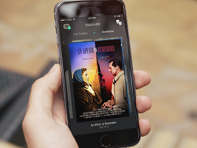 TrailerDen Movie trailers mobile app ux ui design
