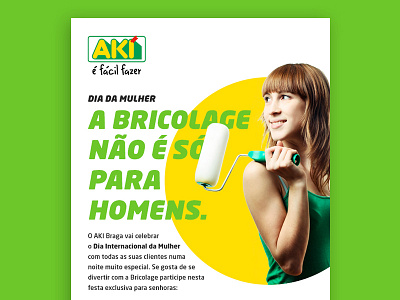 Aki Portugal - Dia Mundial da Mulher Braga design email ui