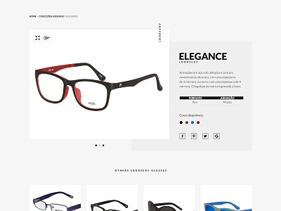 Moss Eyewear ecommerce glasses ui design ux design web