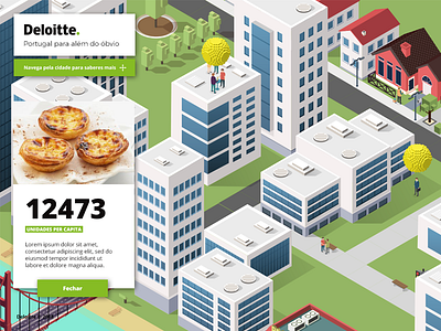 Deloitte City ui ux web webdesign