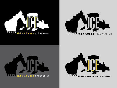 JCE logo brand excavation logo