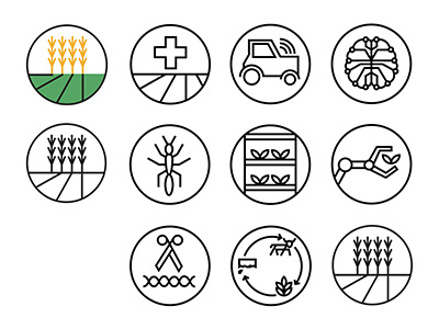 RFBP – Icons and biomass design food graphic graphicdesign icon in logo logodesign production revolution