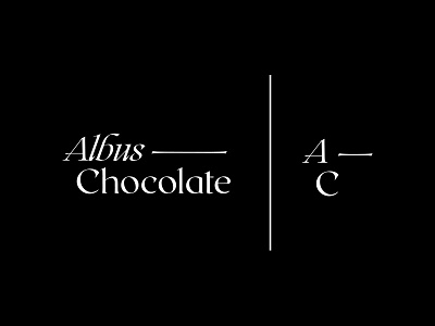 Albus Chocolate branding design identity logo