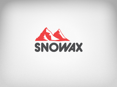Snowax Logo logo mountain snow