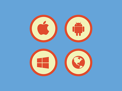 Native and web icons android apple flat fontawesome icons native web windows