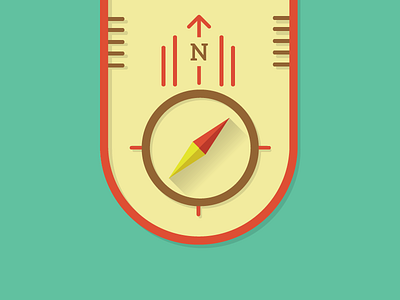 Compass camping compass flat navigation