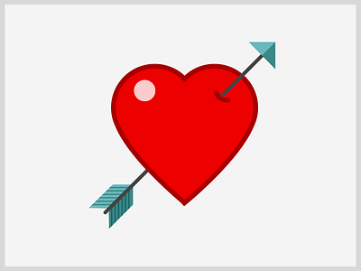 Heart arrow heart love