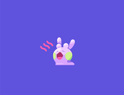 Goomy art blob blue clean design flat goomy green illustration illustrator minimal pokemon red slime vector violet