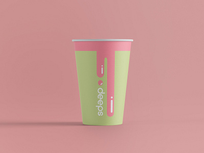 Mochi Cup art branding clean cup design flat illustrator logo minimal mochi vector