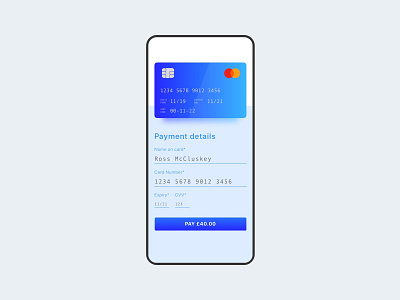 daily ui credit card checkout mobile app ui
