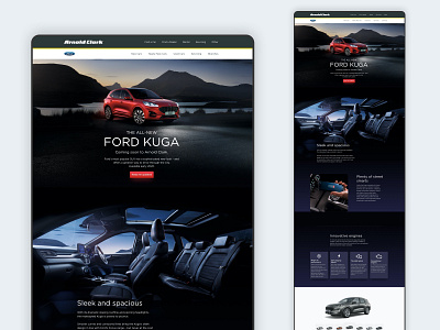 Ford Kuga Landing Page