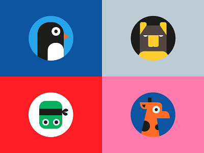 Pogo Rides animals app bear colours cute fun giraffe icons illustration kids penguin turtle
