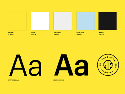 Tiny UI Kit badge branding clean grafik icon logo minimal typography ui ui design uidesign uikit website yellow