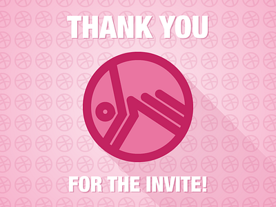 Thank you Matnas Interactive for the invite :) dribbble first shot flat invite shadow thank you