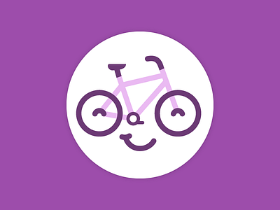 Bike icon bike flat happysale icon smile