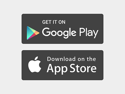 The New Google Play Badge (and also the app store) app store badge button free google play sketch