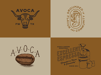 Avoca Merch Designs apparel design design hand lettering illustration typography