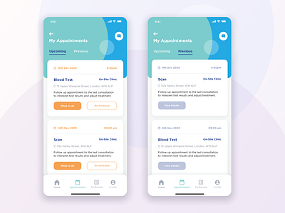 Patient App Concept Screens for a Fertility Clinic by Irina Csapo on ...