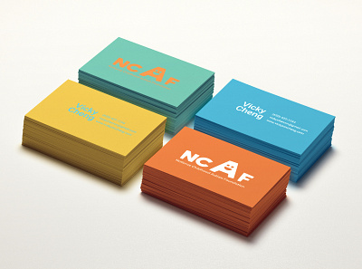 Colorful Business Card branding design logo typography