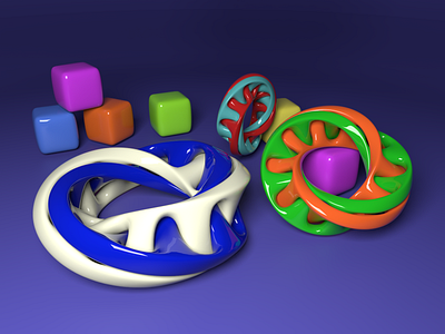 The Mobius strip 3d 3d model abstract c4d cinema 4d cinema4d colors design loop mobius plastic render